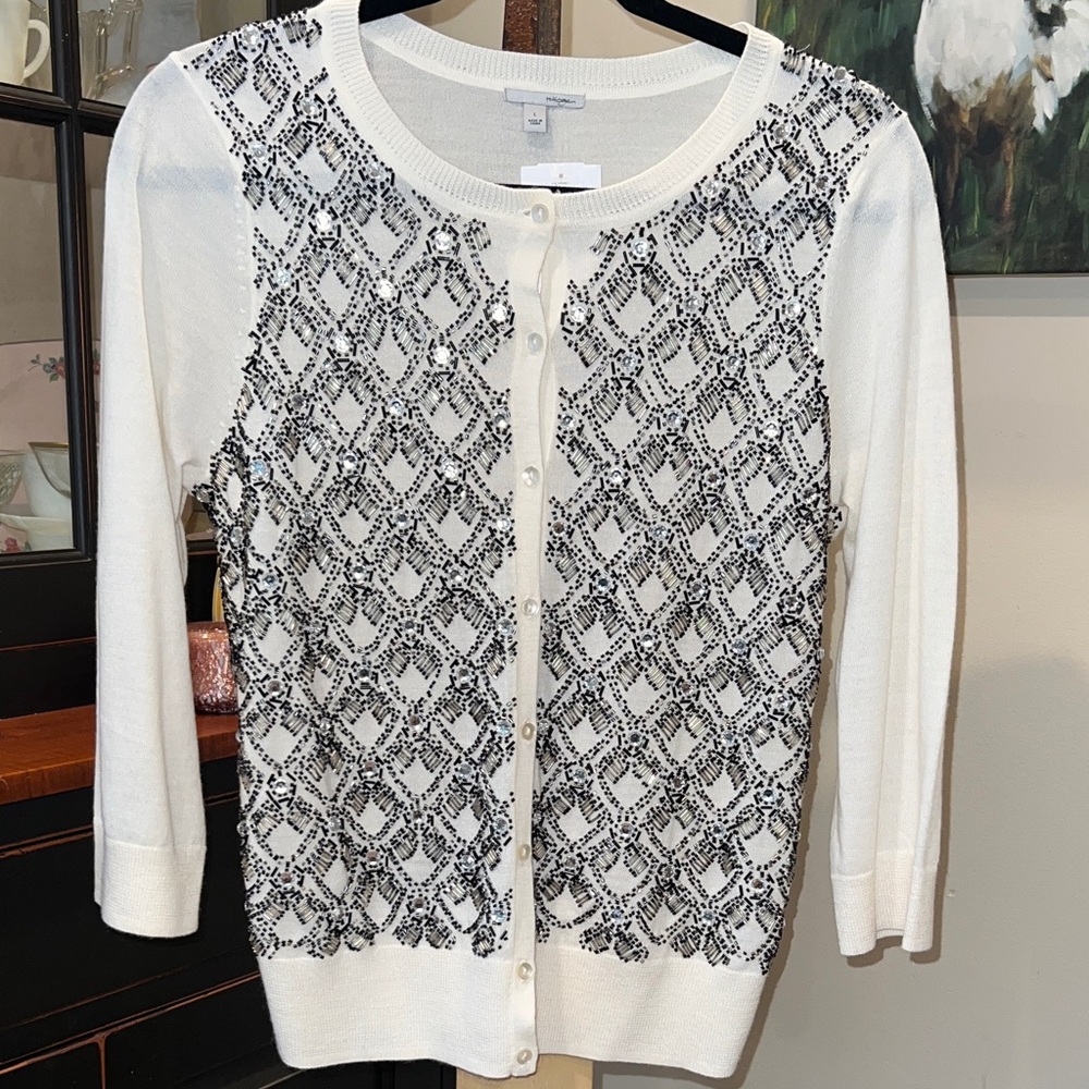 New from Nordstrom beautifully embellished sequin sweater.
